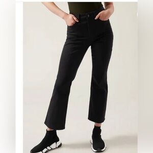 Athleta Flex Kick Flare Jean Pant Black Women’s size 4